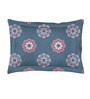 Blue Floral 144 TC Cotton Single Bed Sized Bed Sheets With 1 Pillow Cover