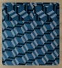 Blue Abstract 144 TC Microfiber Double King Sized Bedsheet With 2 Pillow Covers