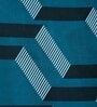 Blue Abstract 144 TC Microfiber Double King Sized Bedsheet With 2 Pillow Covers