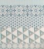 Blue Abstract 200 TC Cotton Double Bedsheet with 2 Pillow covers
