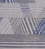 Blue Geometric 210 TC 100% Cotton King Sized Bed Sheets with 2 Pillow Covers