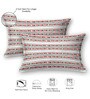 Maroon Abstract 220 Tc Cotton Super King Bedsheet With 2 Pillow Covers