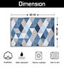 Blue Geometric 24 x 16 Inches Anti Skid Door Mat