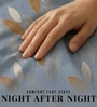 Blue Abstract 260 Tc Polycotton Double Fitted Bedsheet With 2 Pillow Covers