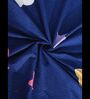 Blue Character Printed 300 TC Cotton Blend Double Queen Size Bedsheet With 2 Pillow Covers