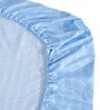 Blue Abstract 300 TC Cotton Fitted Single Bedsheet with 1 Pillow Cover