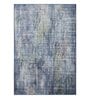 Blue Abstract 5x7 Feet Machine Made Carpet