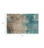 Blue Abstract Pattern Bamboo Silk Hand Knotted 4 x 6 Feet Carpet