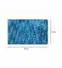 Blue Abstract Microfibre 23x15 Inches AntiSkid Bath Mat