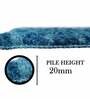 Blue Abstract Microfibre 23x15 Inches AntiSkid Bath Mat