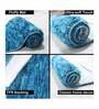 Blue Abstract Microfibre 23x15 Inches AntiSkid Bath Mat