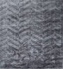 Blue Abstract Others 6 ft X 9 ft Hand Woven Carpet