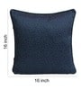 Blue Polyester Abstract 16x16 inches Cushion Cover (5Pc)