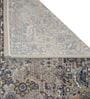 Blue Abstract Polyester 59x24 Inches Machine Made Floor Runner