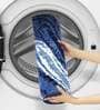 Blue Abstract Polyester AntiSkid Bathmat