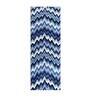 Blue Zig Zag Polyester AntiSkid Bathmat