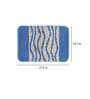 Blue Abstract Polyester 28x20 Inches AntiSkid Bath Mat
