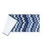 Blue Zig Zag Polyester AntiSkid Bathmat