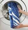 Blue Abstract Polyester AntiSkid Bathmat