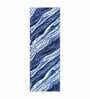Blue Abstract Polyester AntiSkid Bathmat