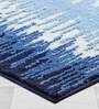 Blue Abstract Polyester AntiSkid Bathmat