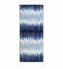 Blue Abstract Polyester AntiSkid Bathmat
