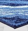 Blue Abstract Polyester AntiSkid Bathmat