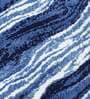 Blue Abstract Polyester AntiSkid Bathmat