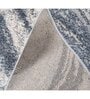 Blue Abstract Polypropylene 5 ft X 7 ft Machine Made Carpet