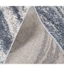 Blue Abstract Polypropylene 5 ft X 7 ft Machine Made Carpet