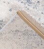 Blue Abstract Polypropylene 5 ft X 7 ft Machine Made Carpet