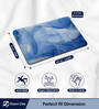 Blue Abstract Rubber  24x16 Inches AntiSkid Bath Mat