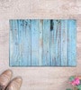 Blue Abstract Rubber 24x16 Inches Anti Skid Door Mat