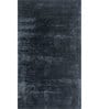 Blue Abstract Viscose 4 ft X 6 ft Hand Tufted Rectangle Carpet