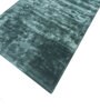 Blue Abstract Viscose 4 ft X 6 ft Hand Tufted Rectangle Carpet