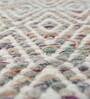 Grey Abstract Wool & Viscose 6 ft x 9 ft Hand Knotted Carpet