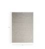 Grey Abstract Wool & Viscose 6 ft x 9 ft Hand Knotted Carpet