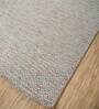 Grey Abstract Wool & Viscose 6 ft x 9 ft Hand Knotted Carpet
