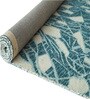 Blue Abstract Wool Hand Tufted Carpet