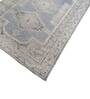 Blue Abstract Wool 4 ft x 6 ft Hand Knotted Carpet