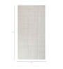 Blue Abstract Wool 5 ft X 8 ft Hand Woven Carpet
