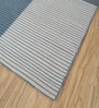 Blue Abstract Wool 5 ft X 8 ft Rectangle Flat Weaves