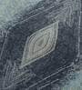 Blue Abstract Wool 8 x 10 ft Hand Knotted Carpet