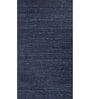 Blue Abstract Wool and Viscose 6 ft X 9 ft Hand Woven Carpet