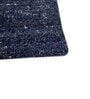 Blue Abstract Wool and Viscose 6 ft X 9 ft Hand Woven Carpet