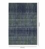 Blue Abstract Woolen Blend 4 x 6 Feet Hand Tufted Carpet