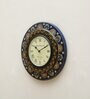 Blue Analog Traditional  Wall Clock