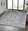 Blue and Beige Persian 3x5 Feet Machine Made Carpet