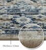Blue and Beige Persian 3x5 Feet Machine Made Carpet