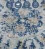 Blue and Beige Persian 4x6 Feet Machine Made Carpet